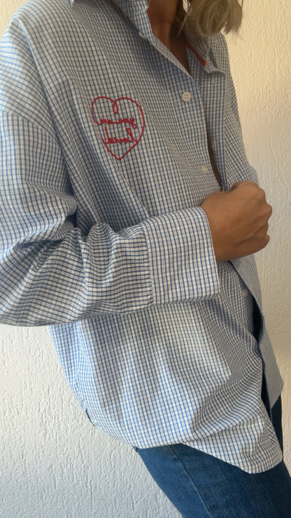 Camicia Loved azzurro