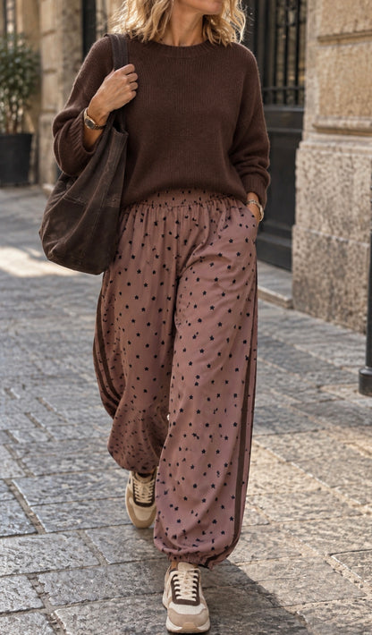 Pantalone Little Star milk coffee