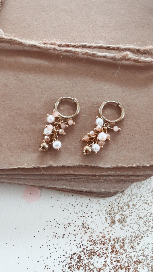 Orecchini Perla rose
