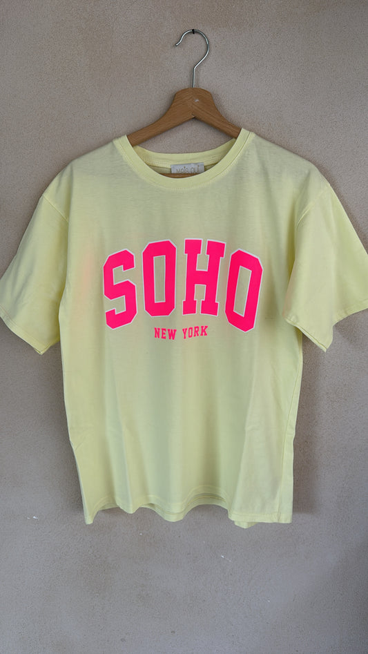 T-shirt SOHO giallo