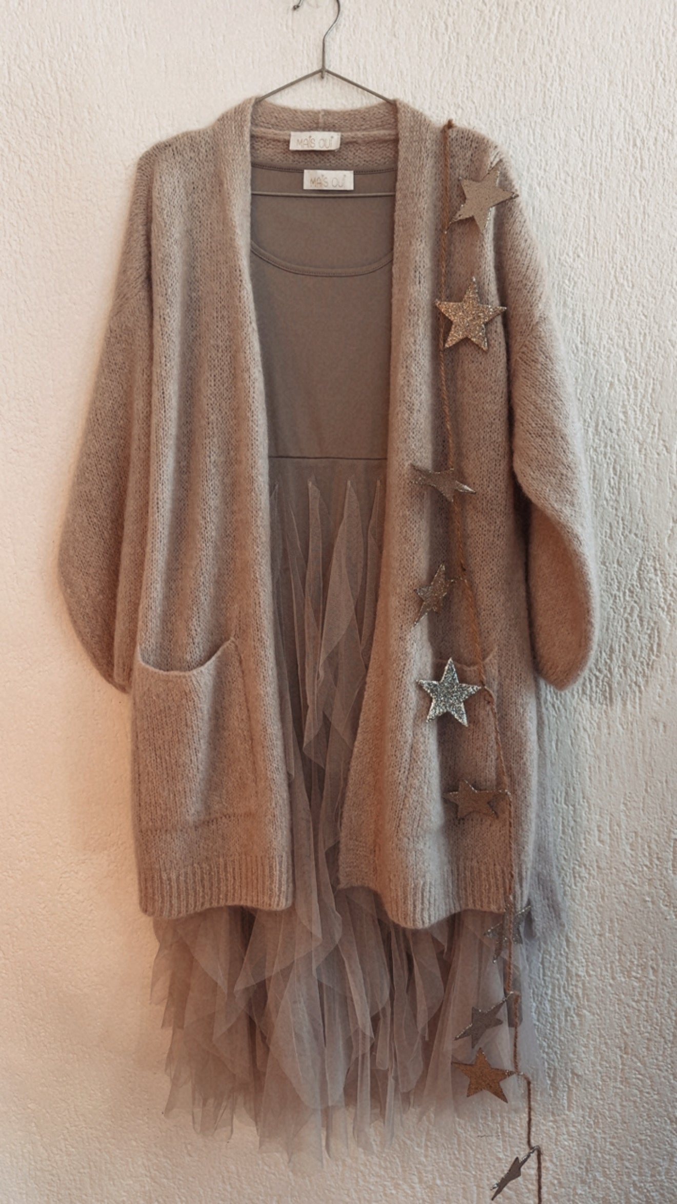 Abito Eve light tortora