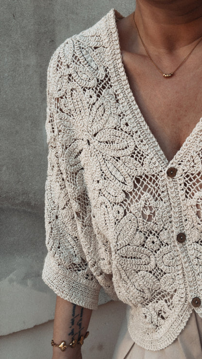 Cardigan Leà ecru