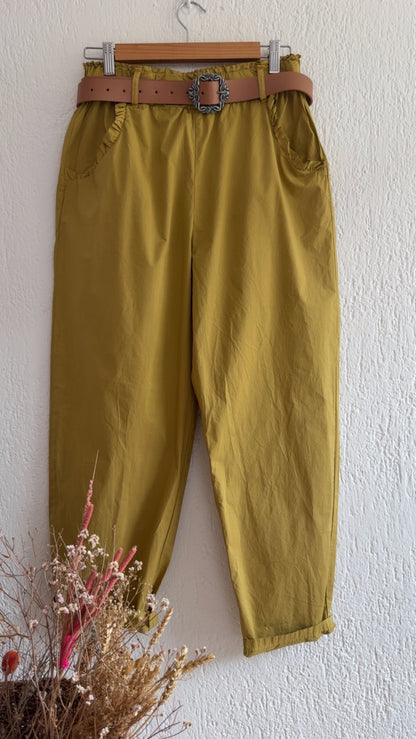 Pantalone Camille senape