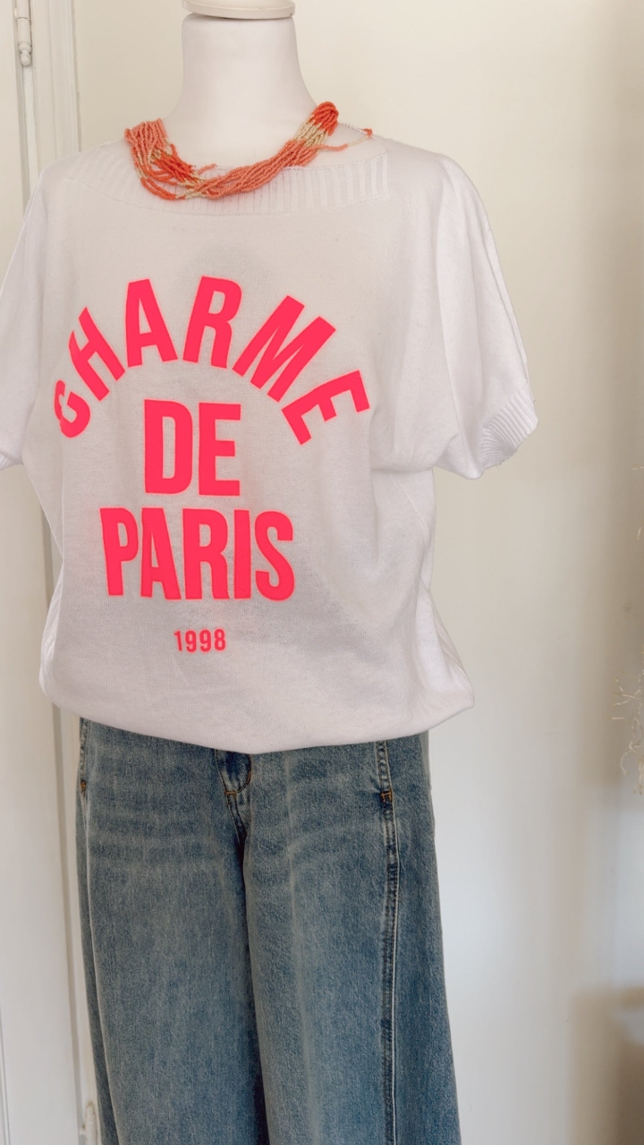 Maglia Charme de Paris white
