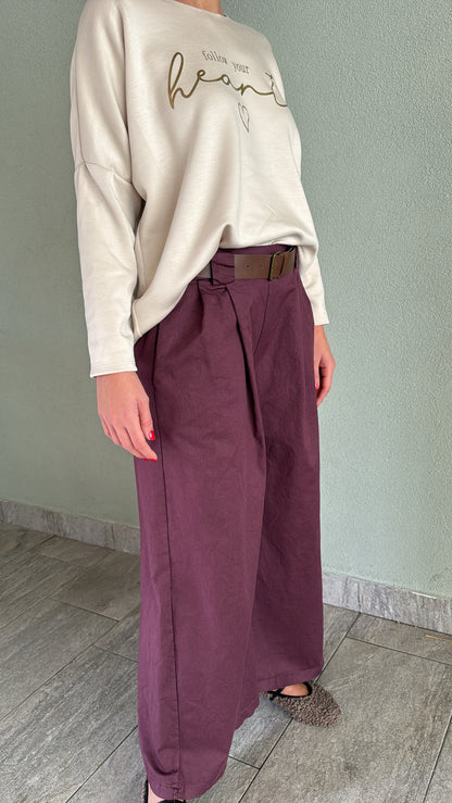 Pantalone Deseo prune