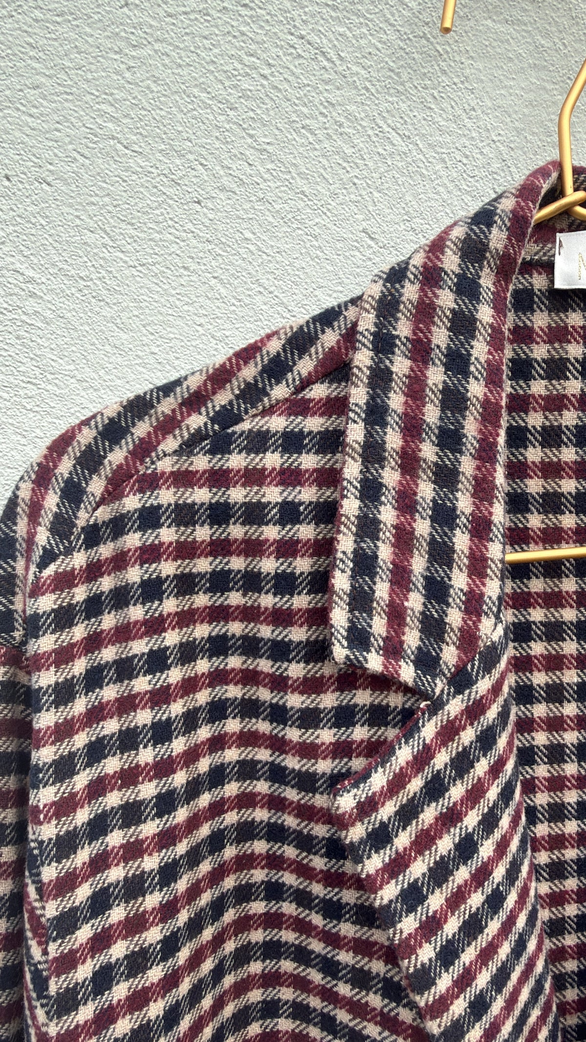Giacca Scotland check burgundy