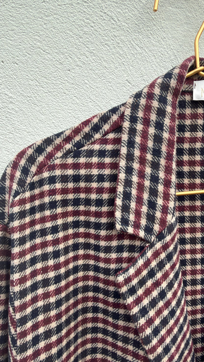 Giacca Scotland check burgundy