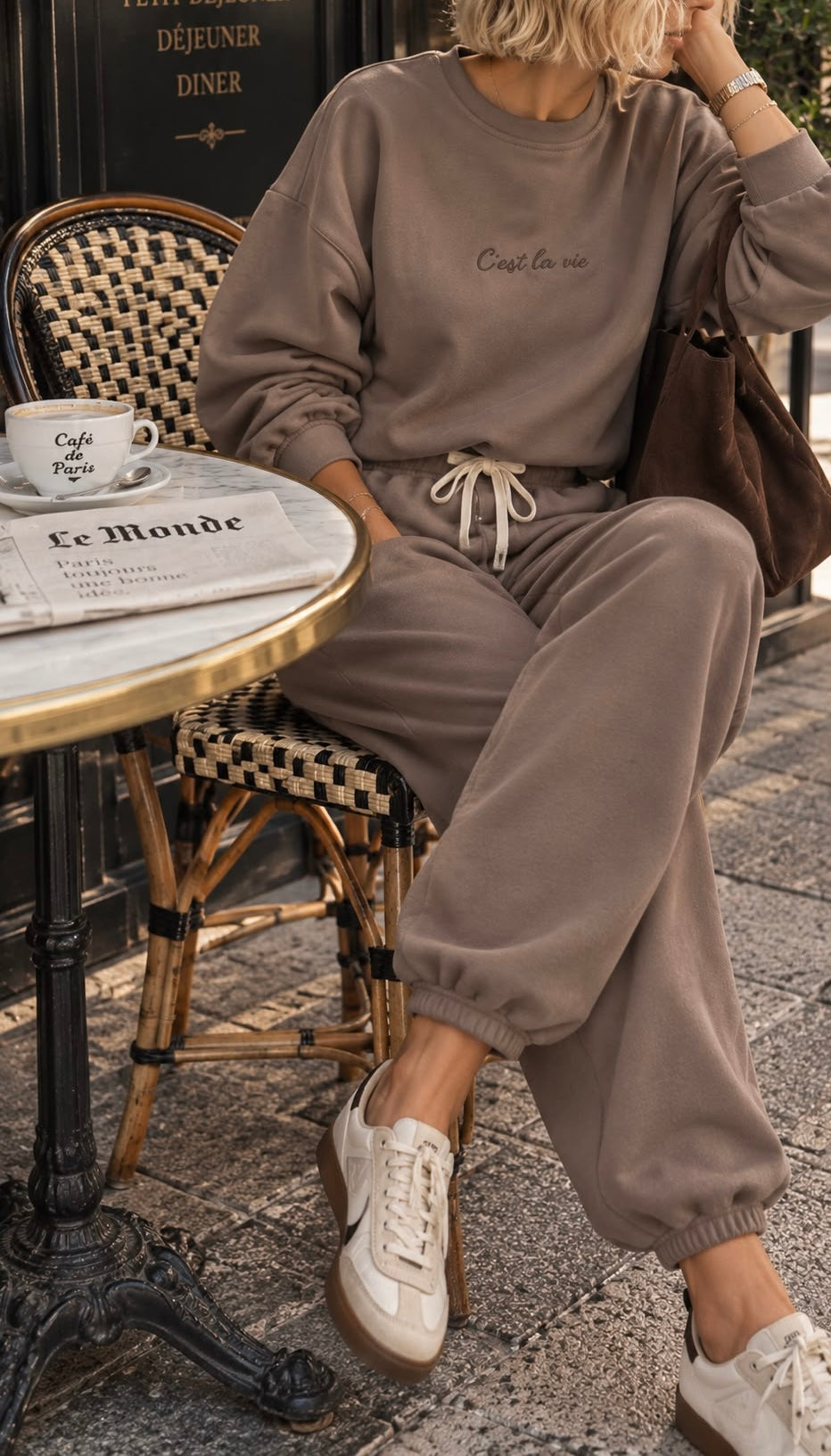 Tuta C'est la vie taupe