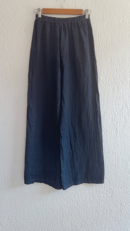 Pantalone lino Paloma navy