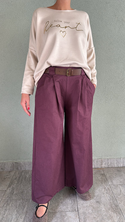 Pantalone Deseo prune