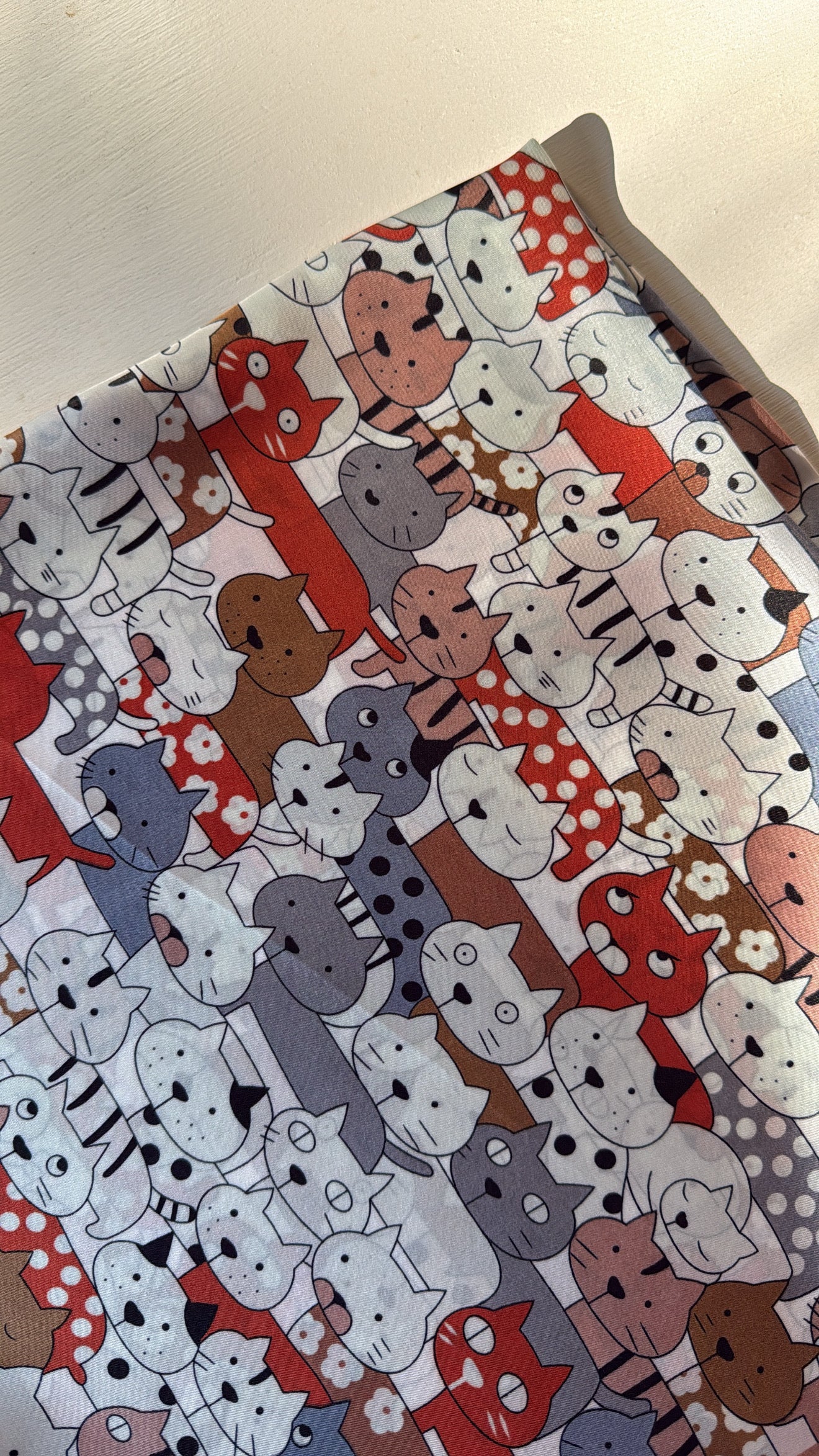 Foulard Les Chats rose