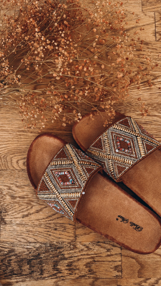 Ciabatta CLOTHÈ camel