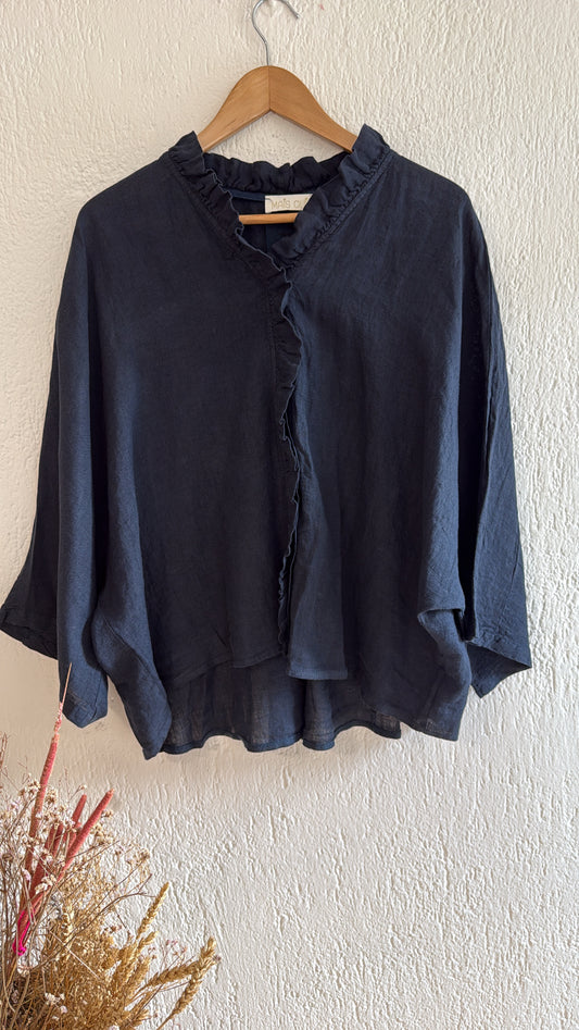 Cardigan camicia Gloria navy