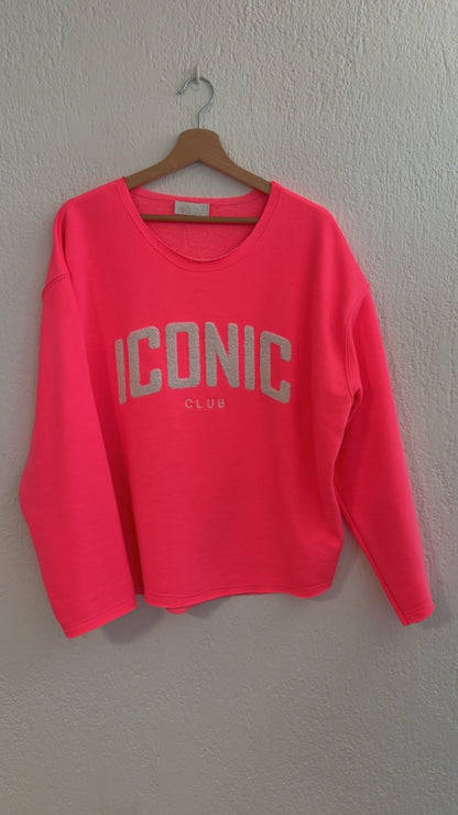Felpa Iconic fucsia