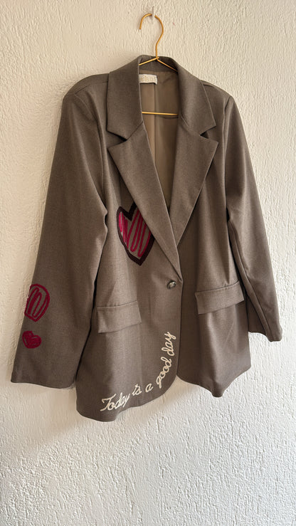 Giacca Today is a Good Day taupe