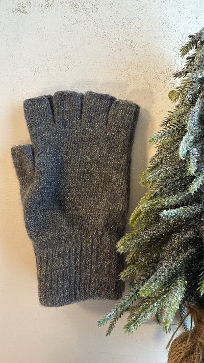 Guanti “mezze dita” Celine dark grey