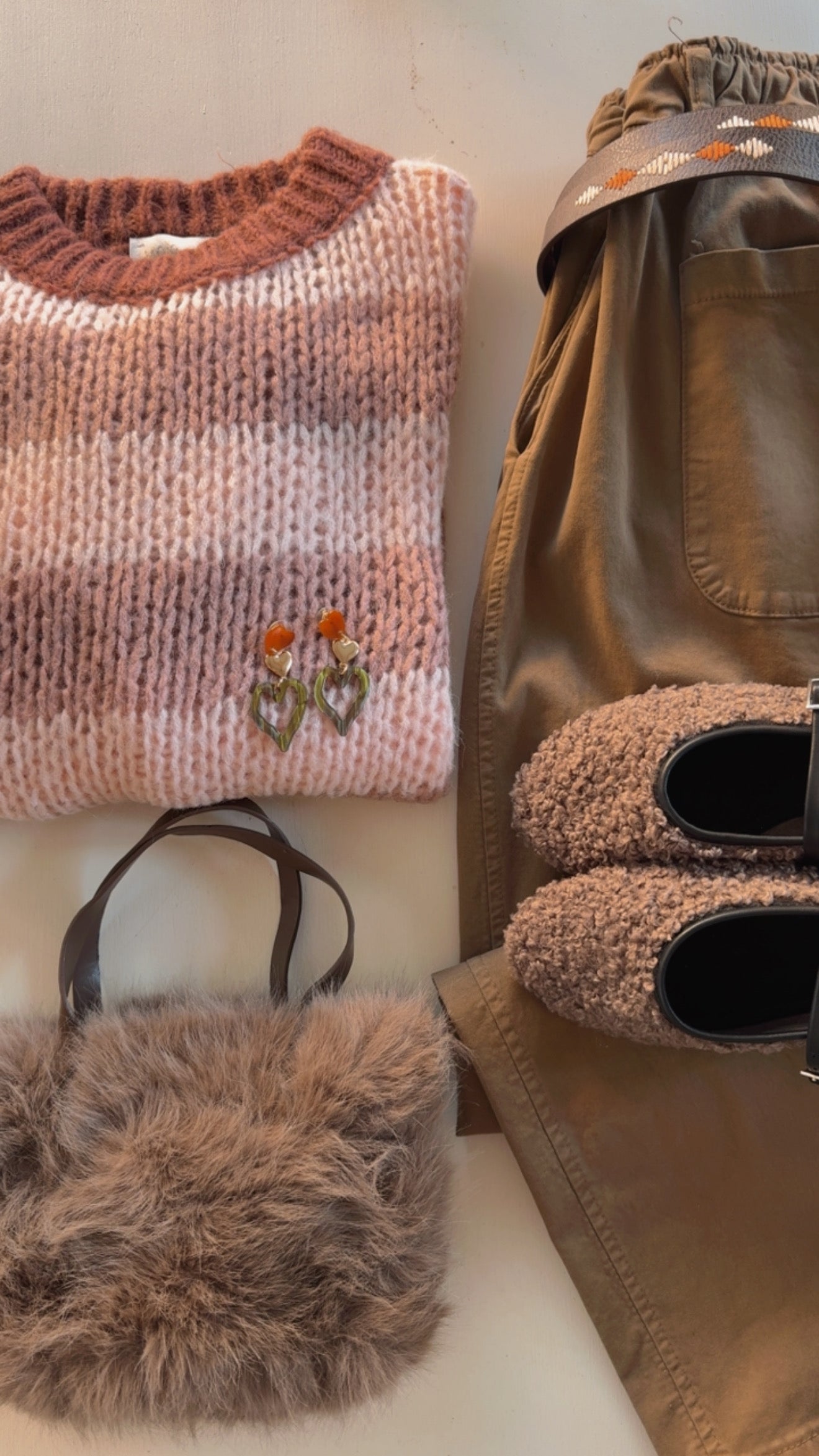 Maglia Natalina rosa-rosa vintage