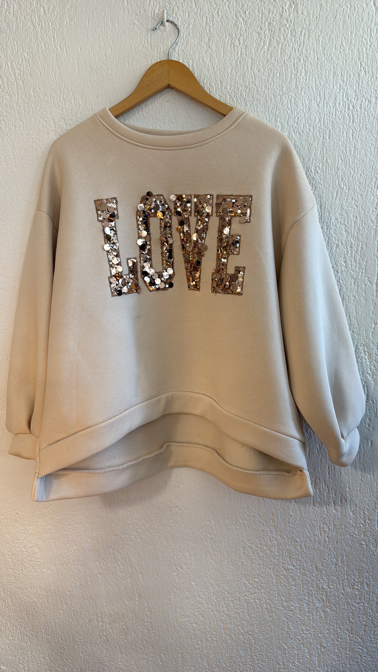 Felpa Sparkly natural