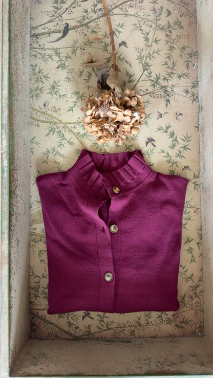 Cardigan Betty bordeaux