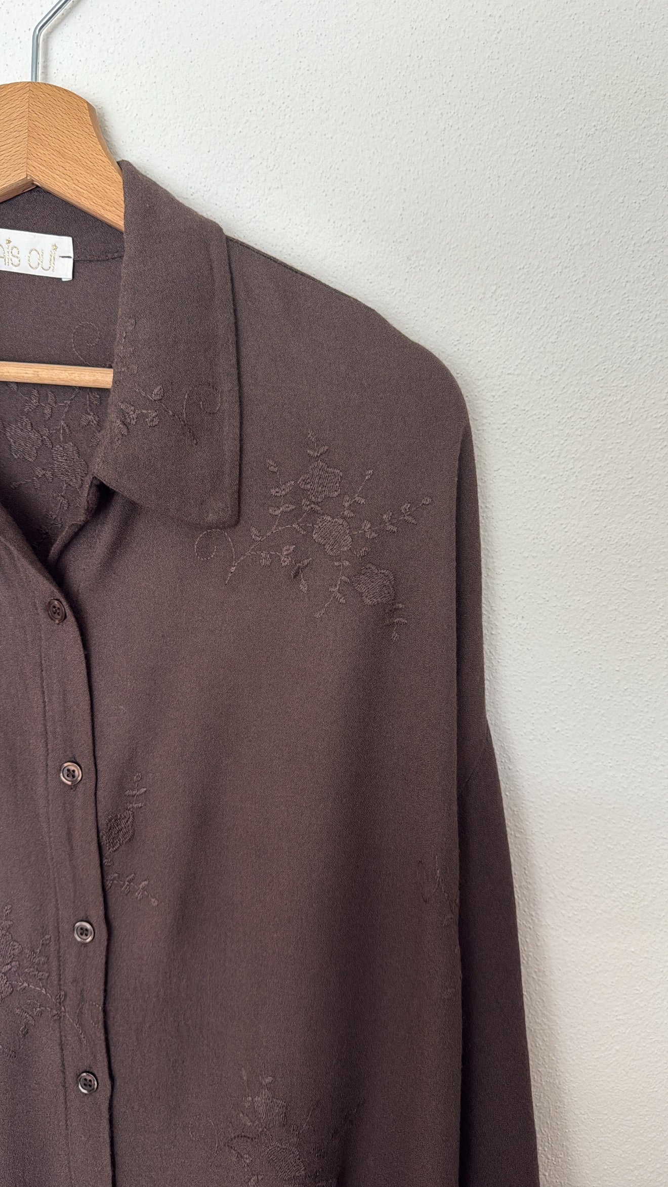 Camicia Flora chocolate