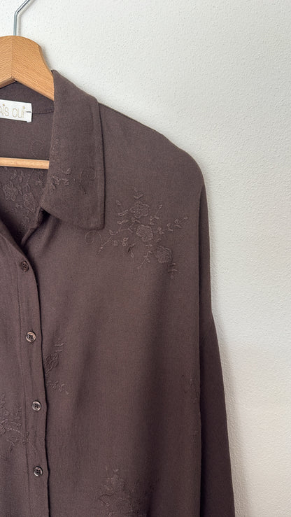 Camicia Flora chocolate