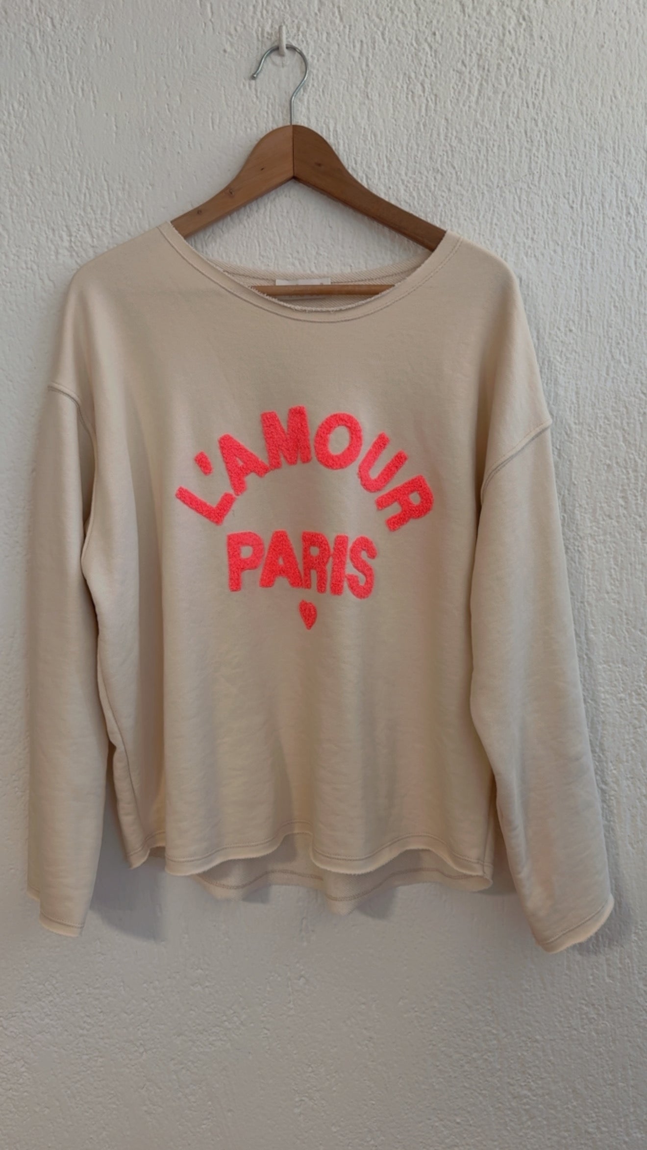 Felpa L'amour Paris burro