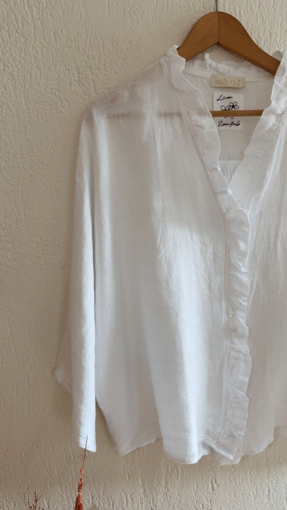Cardigan camicia Gloria white