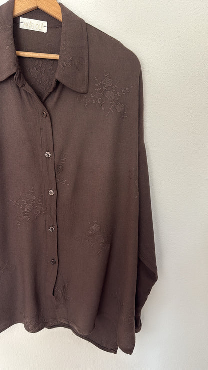 Camicia Flora chocolate