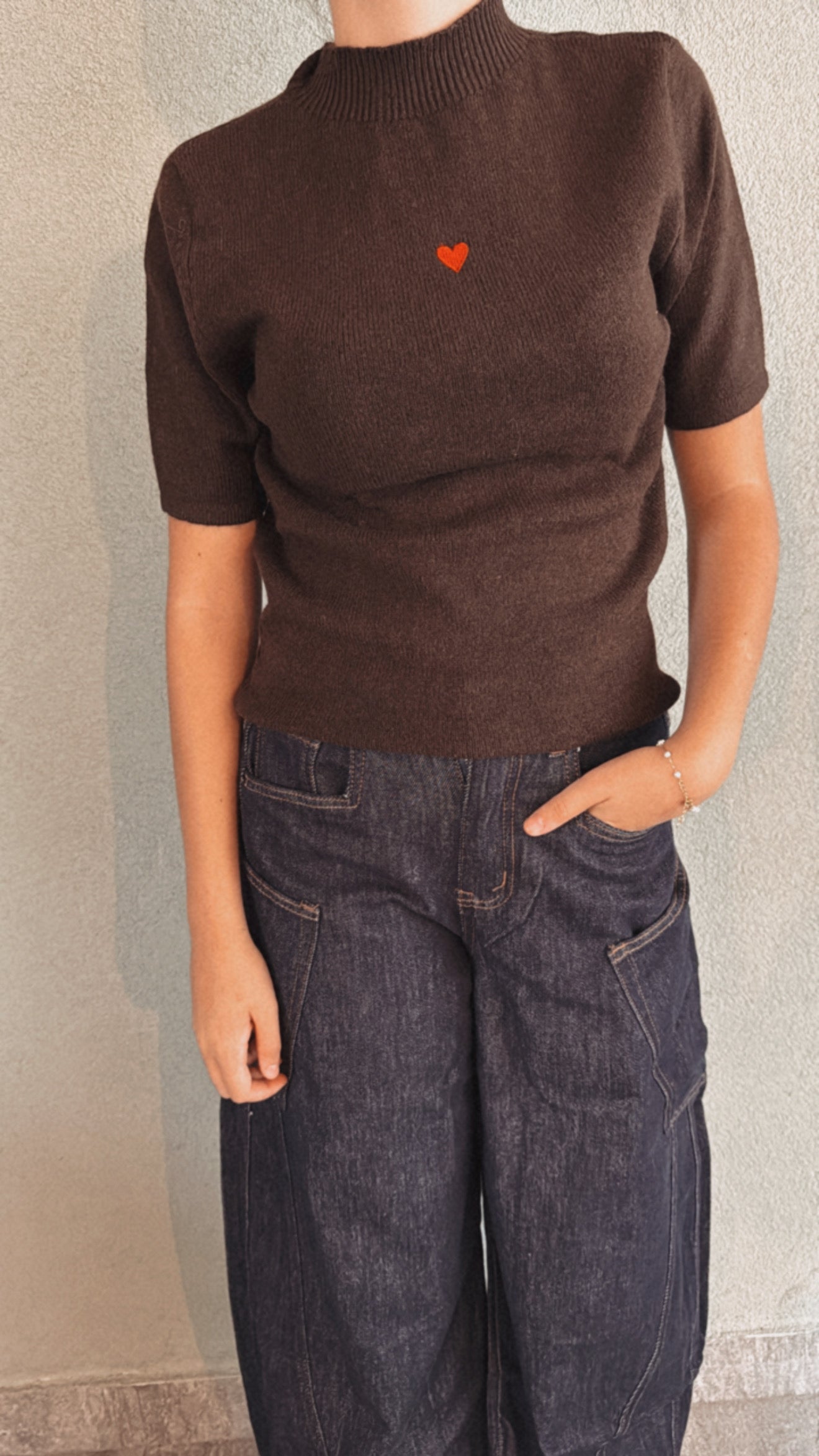 Maglia Heart choco