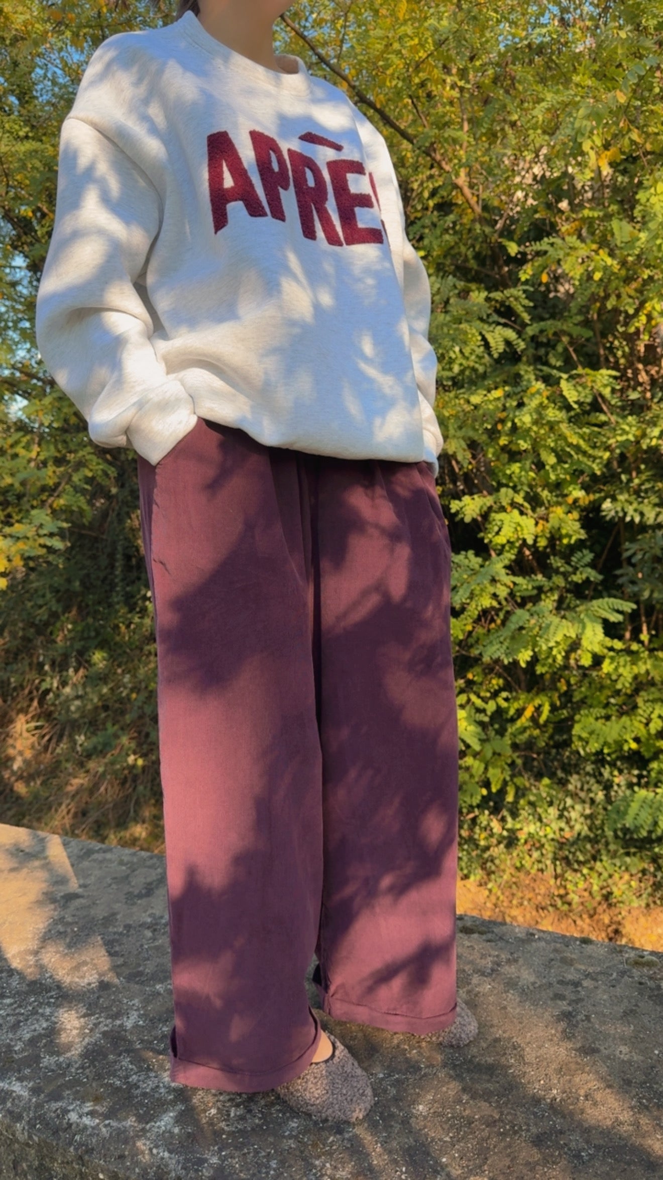 Pantalone Paride prune