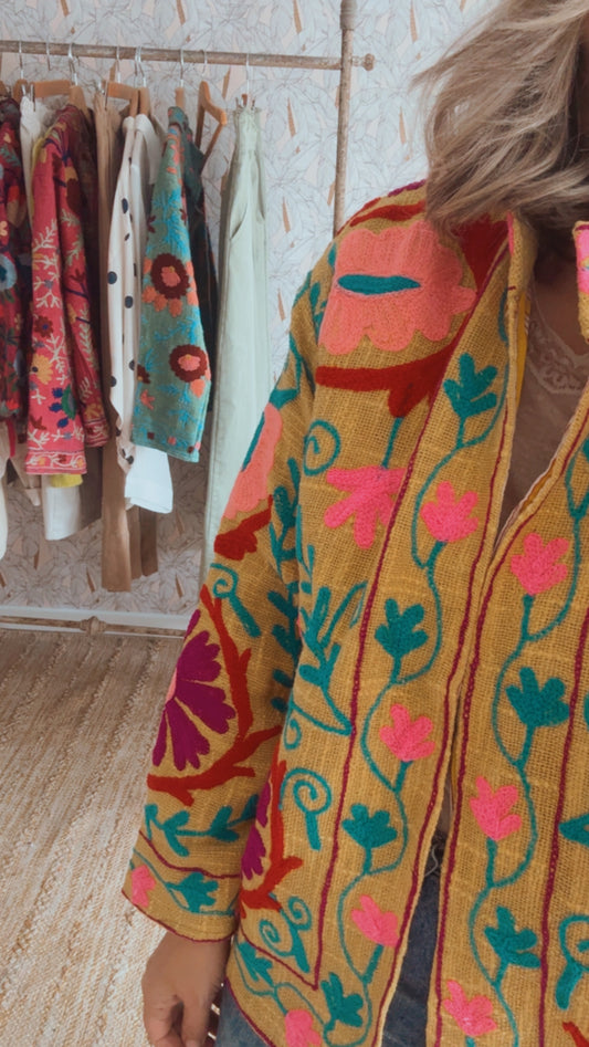 Giacca Kimono Patel Lemon