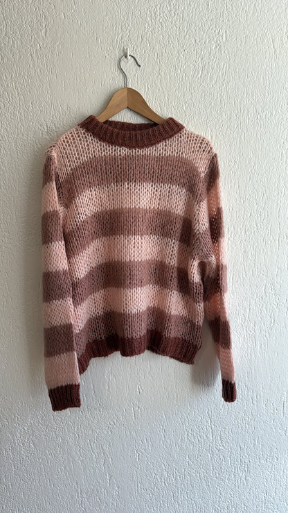 Maglia Natalina rosa-rosa vintage