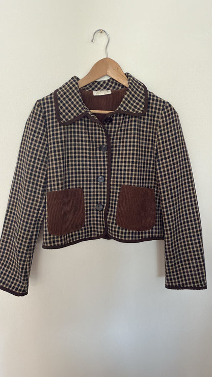 Giacca Roy check navy