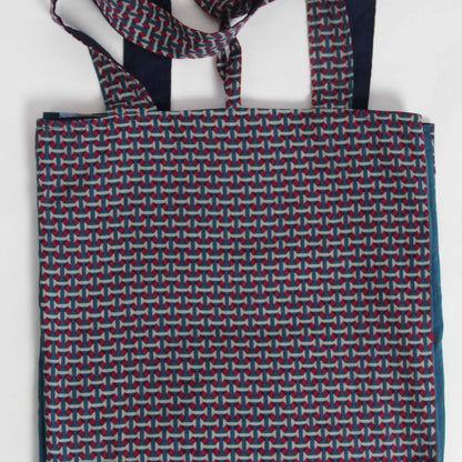 Borsa tote in cotone riciclato josephine Navy