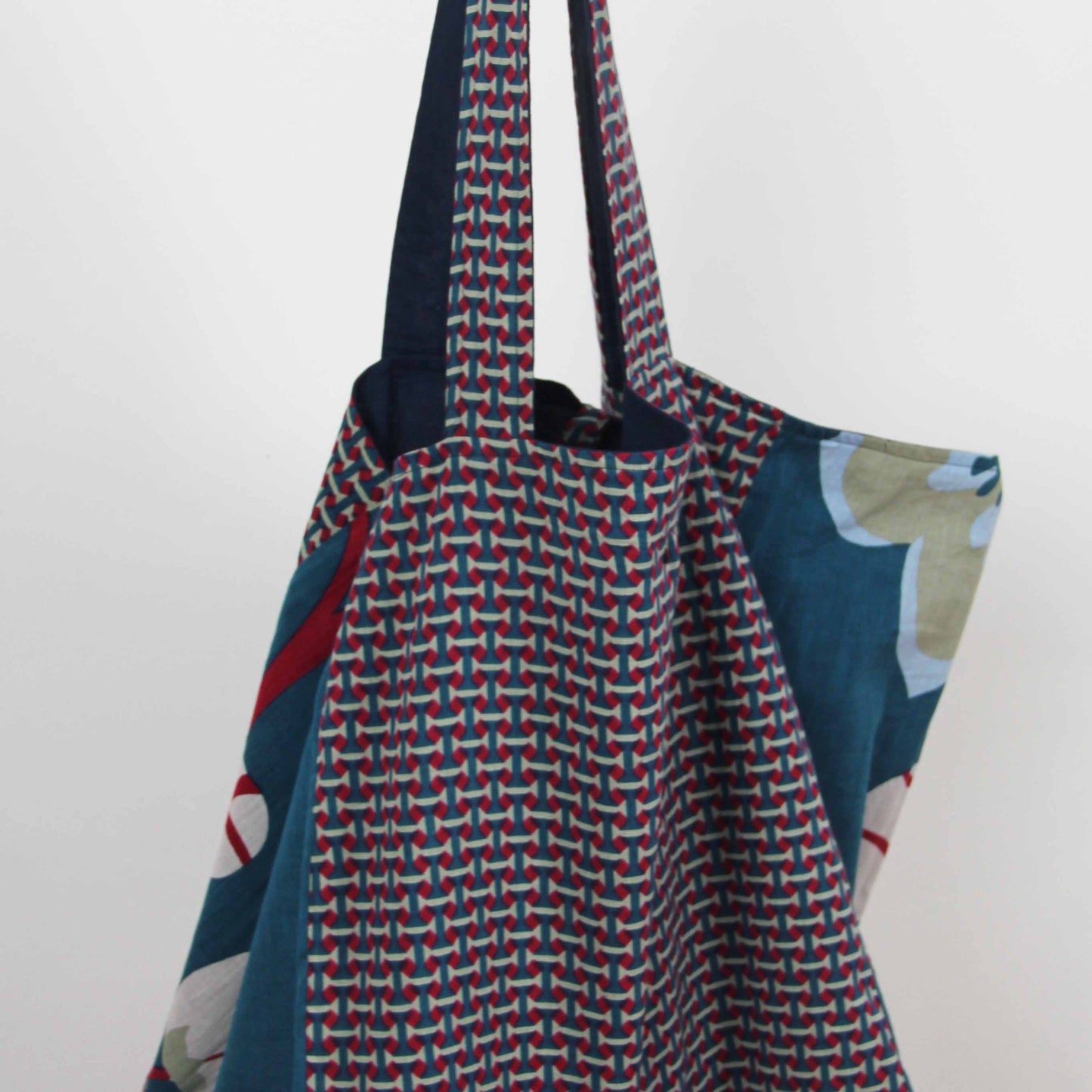 Borsa tote in cotone riciclato josephine Navy