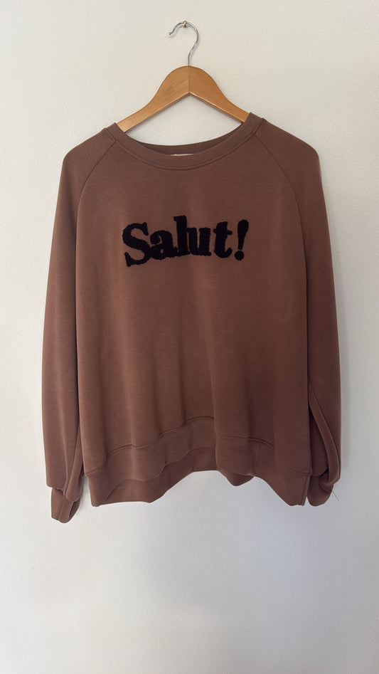 Felpa Salut! milk coffee