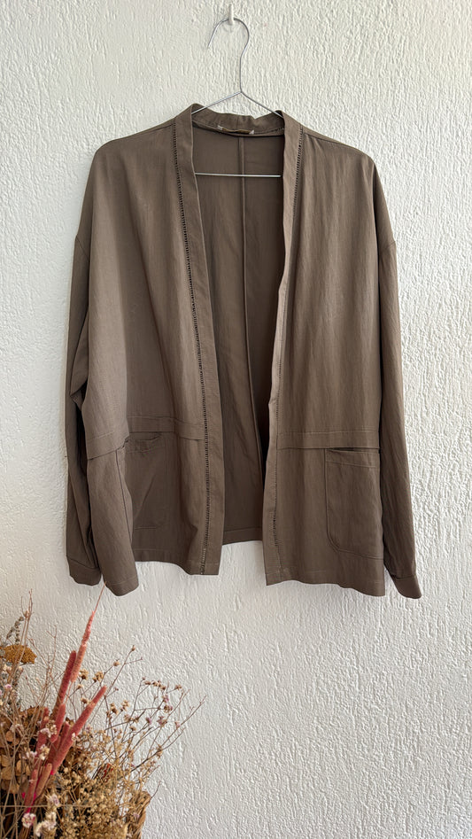 Giacca Kimono Asia taupe