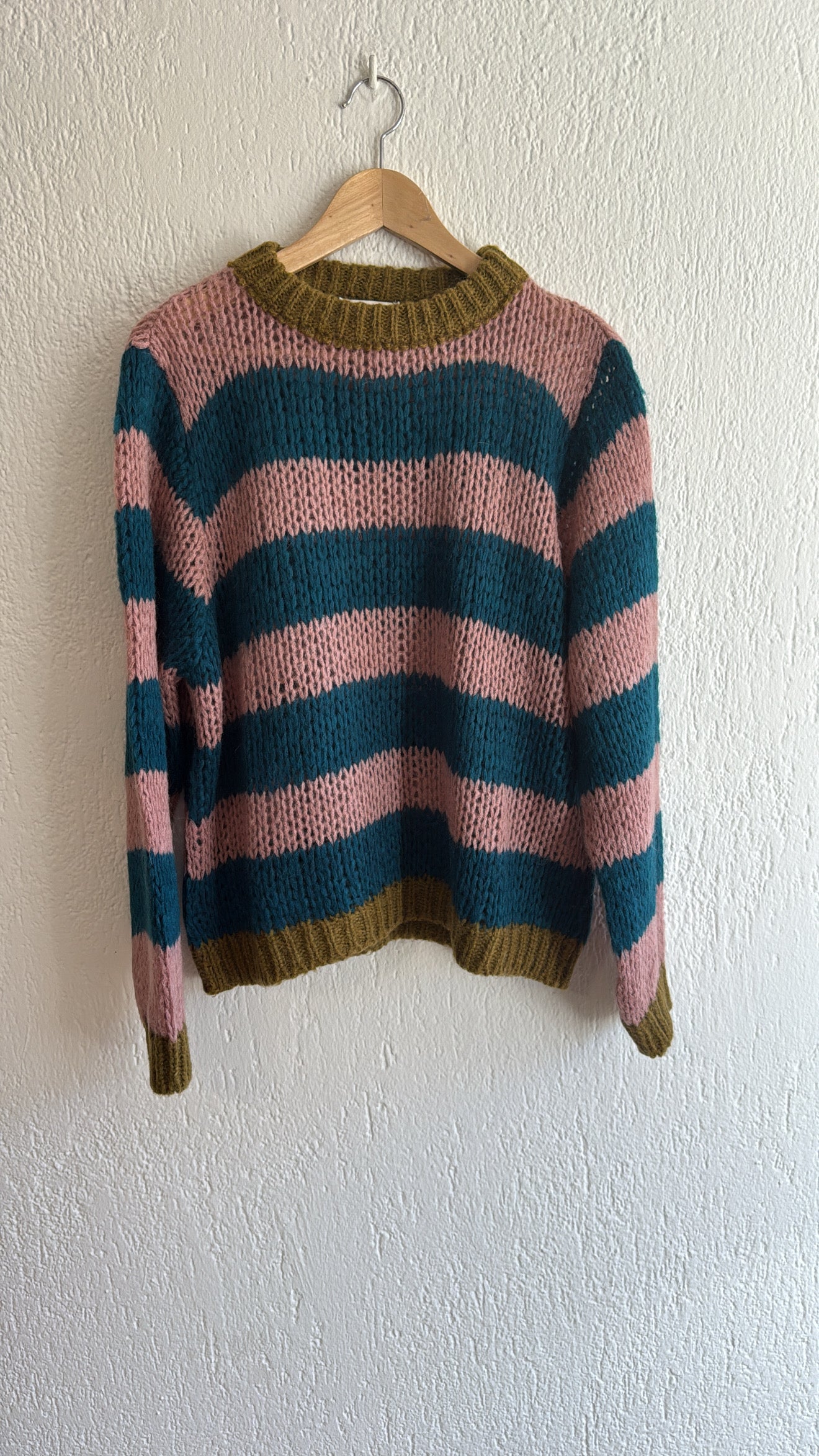 Maglia Natalina rosa-ottanio