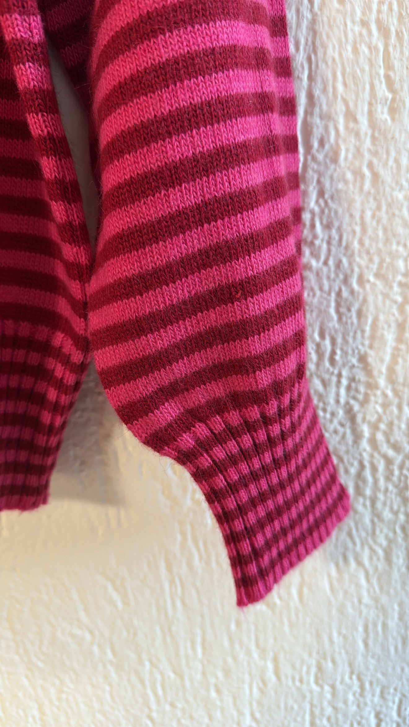 Maglia Dafne riga lampone e fucsia