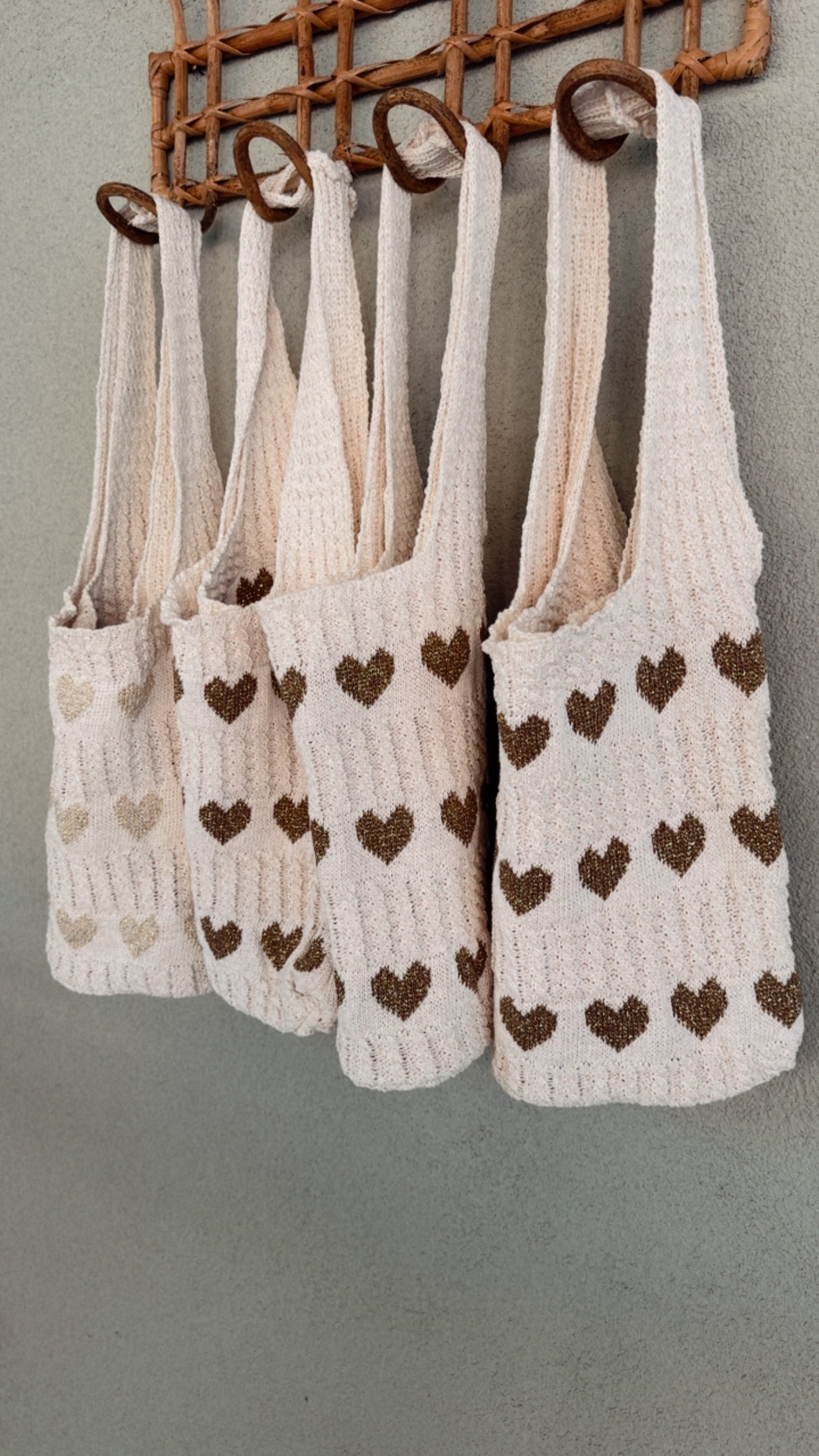 Bag Heart gold