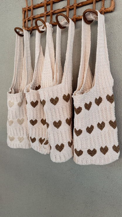 Bag Heart gold