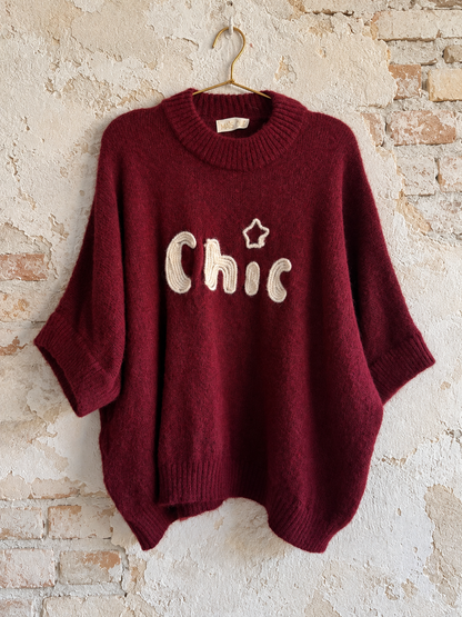 Maglia Chic burgundy