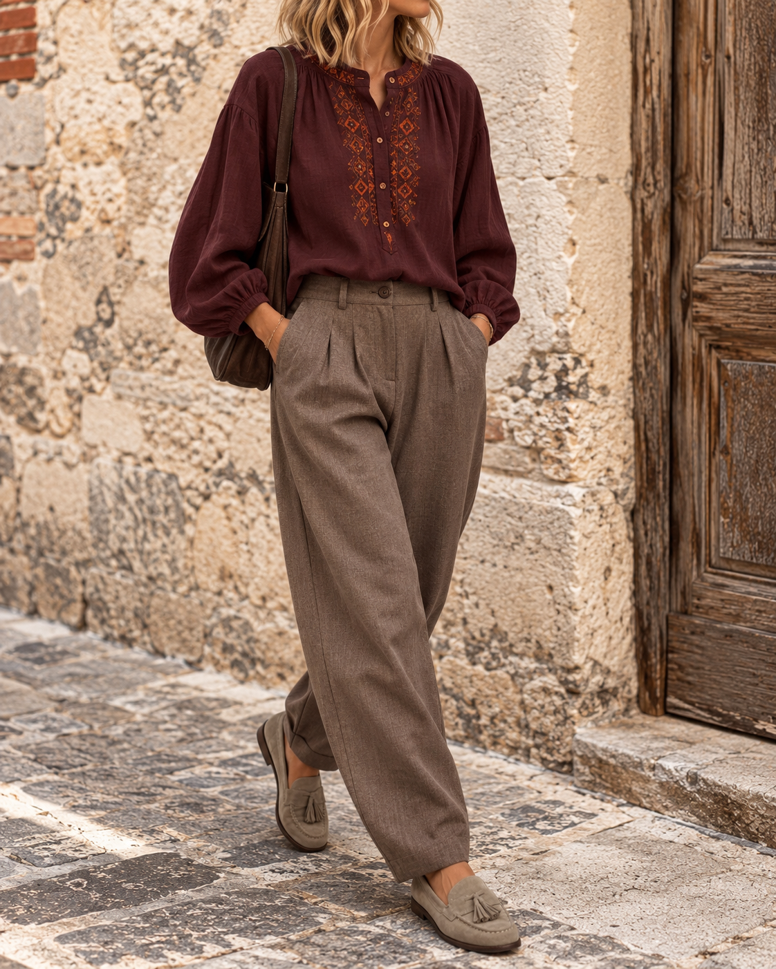 Pantalone Austin taupe