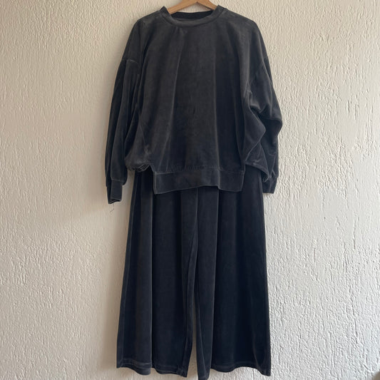 Tuta Jude velvet smoke