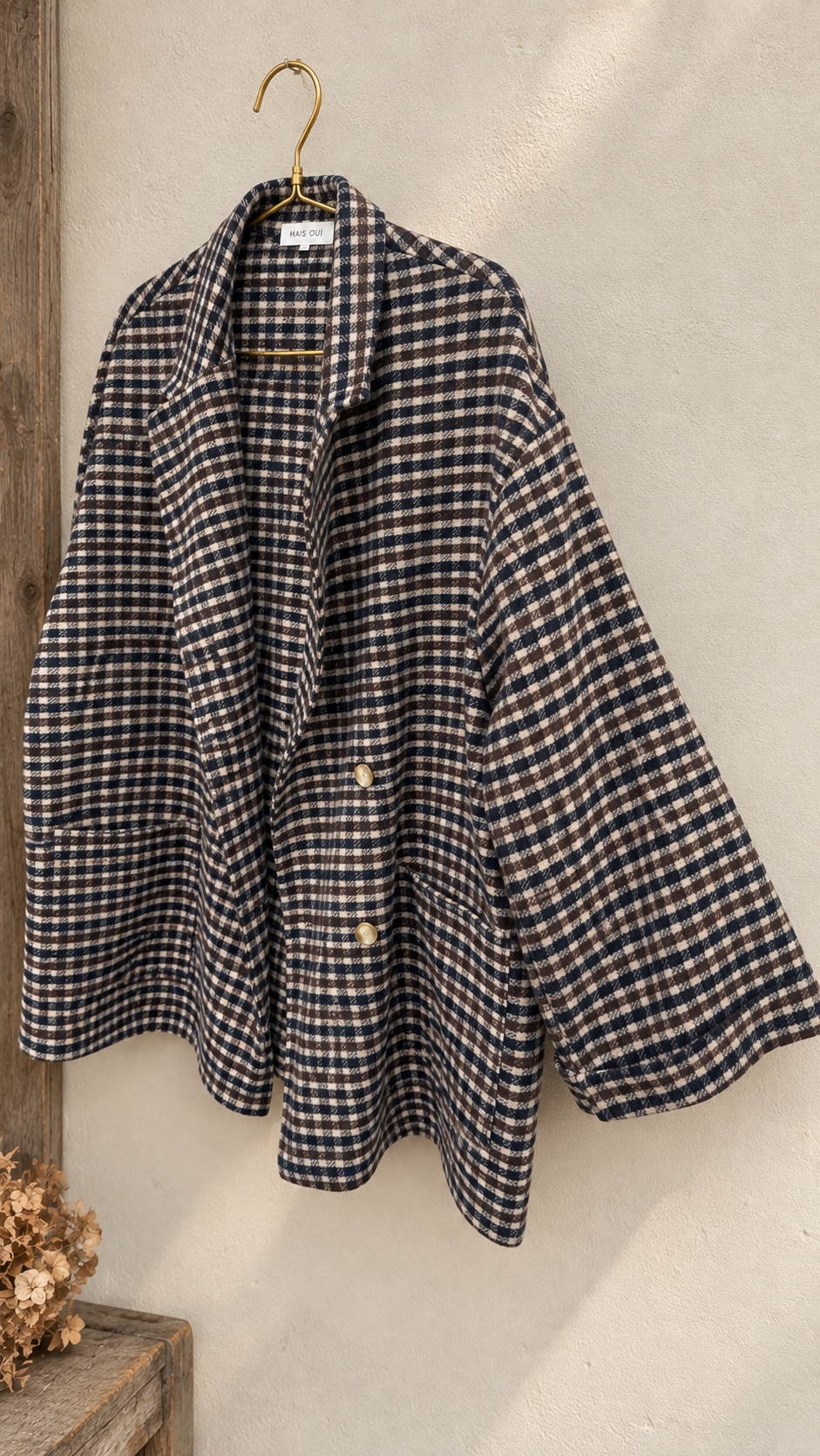 Giacca Scotland check navy