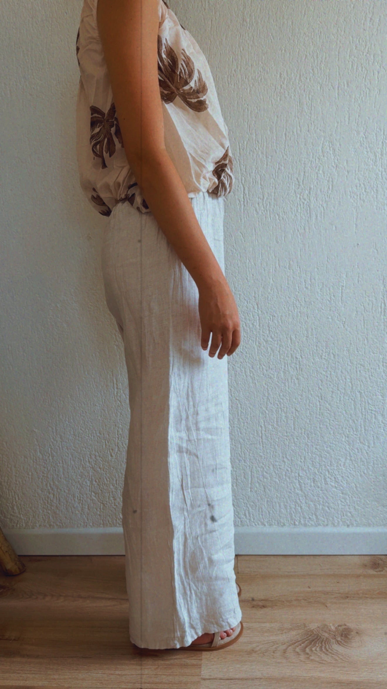 Pantalone lino Paloma nat