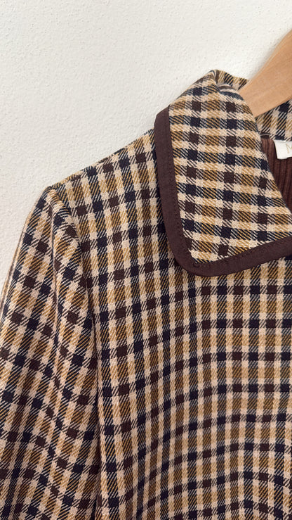 Giacca Roy check brown