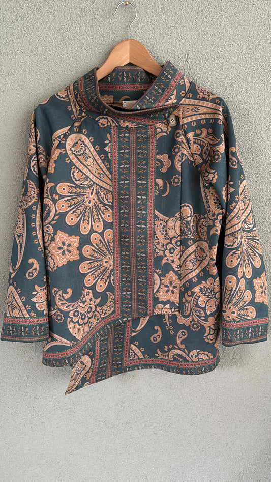 Giacca Arabesque light ottanio