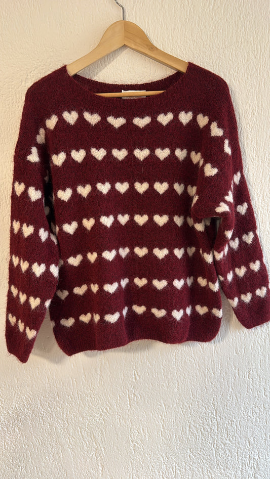 Maglia Gertrude burgundy