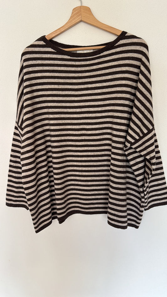 Maglia Stripped choco